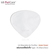 LG Gen1 Inner Cover  1 Box (30 pcs) for LG Puricare Wearable Air Purifier PFPAZC30 แผ่นกรองอากาศ สำหรับ หน้ากาก หน้ากากฟอกอากาศ แอลจี แบบใช้แล้วทิ้ง