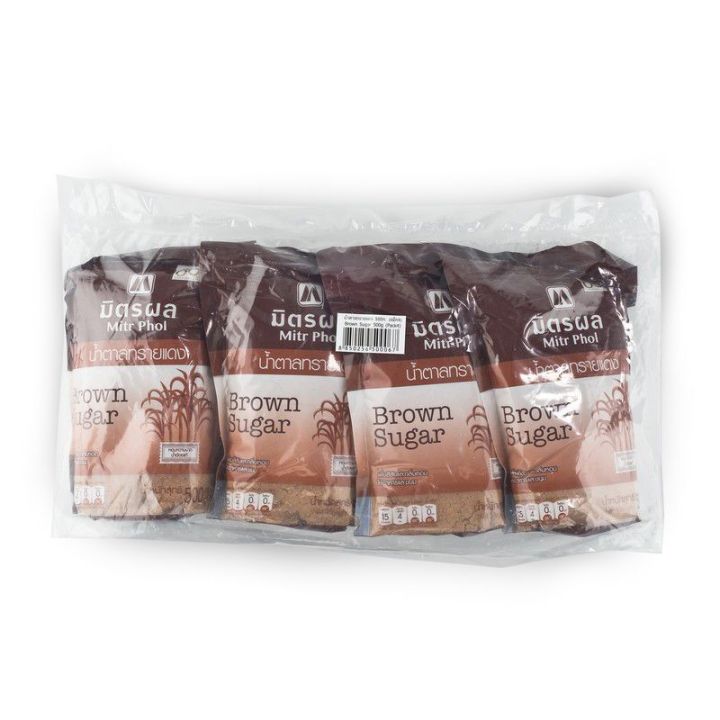 สินค้ามาใหม่-มิตรผล-น้ำตาลทรายแดง-500-กรัม-x-4-ถุง-mitr-phol-brown-sugar-500g-x-4-bags-ล็อตใหม่มาล่าสุด-สินค้าสด-มีเก็บเงินปลายทาง