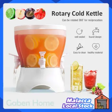 3.5/5L Cold Kettle with Faucet, Plastic Refrigerator Drink  Dispenser with Spigot Large Capacity Drink Dispensers for Parties Beverage  Iced Juice Lemonade Water Jug Fruit Teapot Bucket (3.5L): Iced Beverage  Dispensers