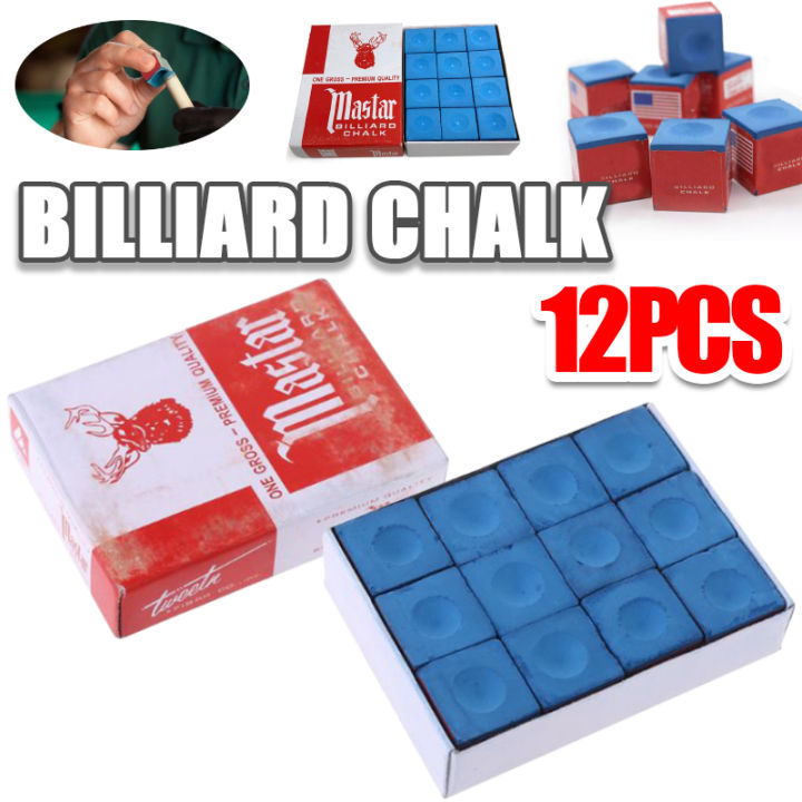 Premium Pool Table Chalk - 12pcs