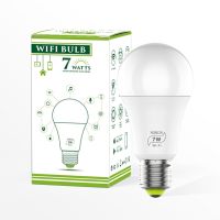 หลอดไฟ Led สมาร์ท WIFI 1/2/3/5ชิ้นโคมไฟ7W E27สมาร์ทไฟบ้านเข้ากันได้กับโคมไฟแสงกลางคืนอัจฉริยะของแอป