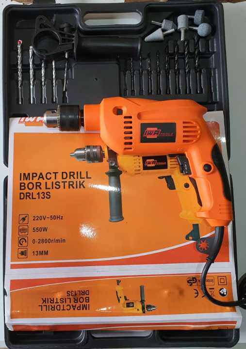 BOR 13MM TOOL KIT IMPACT DRILL - BOR BETON - MESIN BOR JLD TOOLS ...