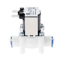 dophee Electric Water Valve 24V DC Solenoid Valve 1/4 Hose Connection for RO Reverse Osmosis Pure System RO Controller 1pc