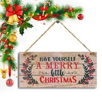 1PC Christmas Wooden Door Hanging Sign Christmas Tree Decorations Home Wooden Pendant 2022 Navidad Gift Christmas Ornaments