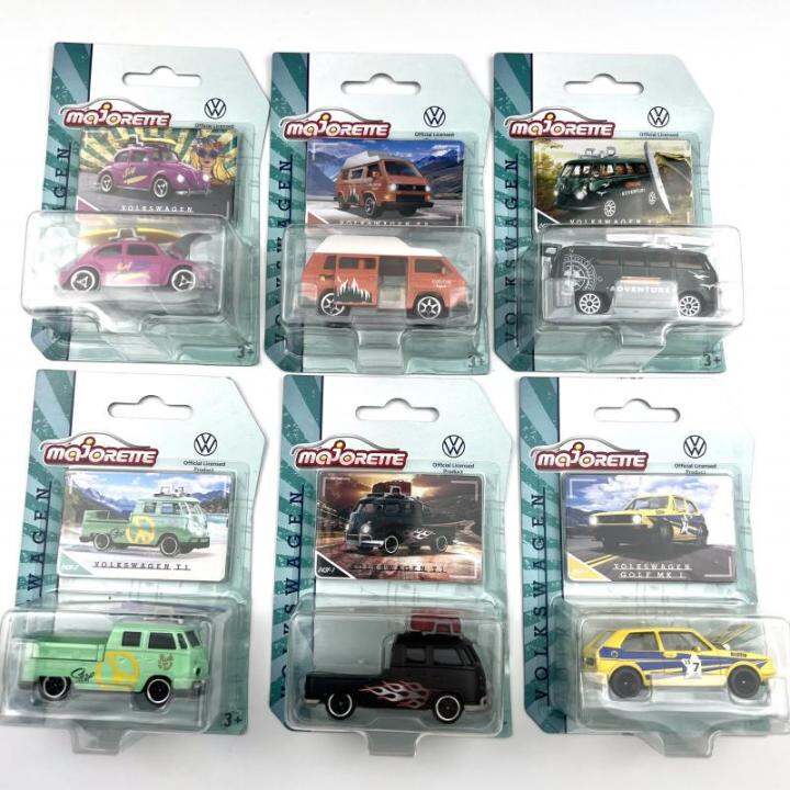 majorette-1-64-mk1กอล์ฟด้วงโฟล์คสวาเก้น-t1-t3รถตู้-pick-up-tavola-da-surf-ใน-lega-moo-auto-collezione-di-articoli-di-arredamento