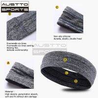 Austto Sport Headbands for Women Men Anti-Slip Sweatband for Yoga Gym Running Cycling Basketball