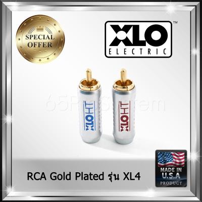 XLO RCA Plug Connector 8.5mm รุ่น XL4 หัว RCA Gold Plated ทองแดงแท้ 100% ชุบทอง ราคาต่อคู่ (1 Pair)