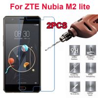 ใหม่ W ~ W ใหม่2ชิ้นเคสกระจกเทมเปอร์ฟิล์มป้องกันสำหรับ ZTE Nubia M2 Lite ปกป้องหน้าจอสำหรับ Nubia ZTE M2 Nx573j Lite