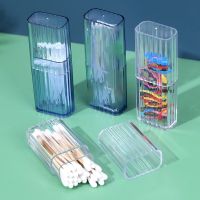 Portable Travel Transparent Storage Box Toothpick Cotton Swab Band-aid Mini Organizer Classification Finishing Box Container