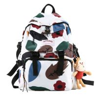 Large Capacity Backpack Country Style Ladies Floral Leisure Travel Bag High Quality Student School Bag