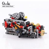 High-Tech 8 Speeds Sequential Gearbox Drive Motors System MOC Building Block Brick Bulk Parts Toy Fit for MOC Cars Parts Set Building Sets