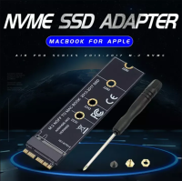 【Ready Stock&amp;COD】1/2/3/4/5/6/10PCS M.2 NVME SSD ตัวแปลงการ์ดสำหรับ MacBook Air Pro Retina 2013-2017 NVME/AHCI SSD ชุดสำหรับ A1465 A1466 A1398 A1502