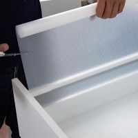 Clear Waterproof Oilproof Shelf Cover Mat Drawer Liner Cabinet Non Slip Table Adhesive For Kitchen Cupboard Refrigerator