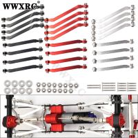 WWXRC Metal Chassis Pull Rods Drag Link Suspension for MN D90 D91 D96 D99 D99S MN90 MN99S 1/12 RC Car Upgrade Parts  Power Points  Switches Savers