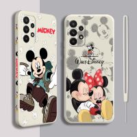 ☄♟▨ Disney Minnie Mouse Phone Case For Huawei P20 P20 PRO LITE 2019 P30 LITE PRO P40 P50 P Smart z pro Liquid Left Rope Funda Cover