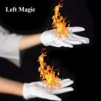 【CW】4 Pcs/Pair Magic Fire Gloves Magic Tricks Burning Gloves Fire Gloves Empty-Handed On Fire Gloves For Magicians Stage Magic
