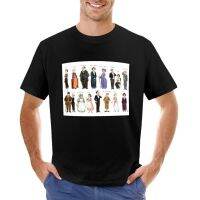 Downton A. Portraits T-Shirt Anime Clothes Custom T Shirts Plain T-Shirt Mens Graphic T-Shirts Hip Hop