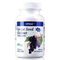 Lynae grape seed extract 60mg. 90 capsules ไลเน่ แกร็ปซีด ชะลอการเกิดริ้วรอยเหี่ยวย่น