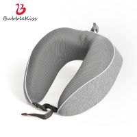 Bubble Kiss U-Shaped Memory Foam Neck Pillow Soft Travel Pillow Neck Cervical Airplane Pillow Cervical Travel Healthcare Bedding