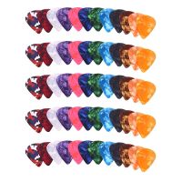 New Hot 60 Pack Abstract Art Colorful Guitar Picks  Unique Guitar Gift For Bass  Electric &amp; Acoustic Guitars Includes 0.46mm  0. Guitar Bass Accessori