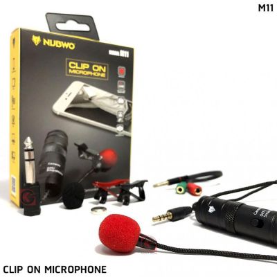 Nubwo M11 ไมโครโฟน มือถือ Live สดได้ Clip On Microphone ไมค์ไลฟ์สด