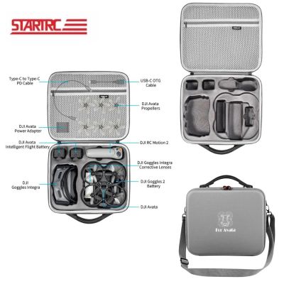 STARTRC for DJI Avata Pro-View/Explorer Combo (New) Shoulder Bag Portable Storage Carrying Case Protective Case Accessories for DJI Avata Pro-View/Explorer Combo (New)