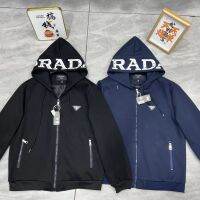 Pra Da Coat Fall Hooded Rivets Knit Couple Casual Everything