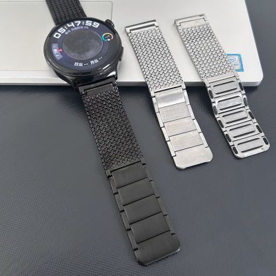 สายสายนาฬิกาแม่เหล็กสำหรับนาฬิกา Huawei สายโลหะ22มม. 4 3 GT 3 2 Pro สำหรับ Huawei GT2 GT3 Pro สร้อยข้อมือข้อมือเทียม