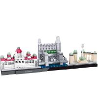Technical Mini Brick Budapest Skyline Building Blocks Toys for Children Figures Block Christmas Gift Friend Boy Educational Kids
