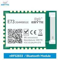 EBYTE nRF52833 BLE5.1 Ble Mesh Thread Zigbee Protocol ตัวรับส่งสัญญาณไร้สาย 2.4GHz E73-2G4M08S1E Zigbee Bluetooth Module