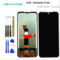 100 6.58 Asal Inci DOOGEE S100 LCD + Skrin Sentuh Digitizer Paparan Modul Pembaikan Bahagian Penggantian untuk DOOGEE S 100 Skrin