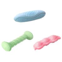 3 Pack Dog Chew Toys for Puppy Teething 2-8 Months Puppies Teething Toys Dog Toy Bundle Soft &amp; Toothbrush for Dogs