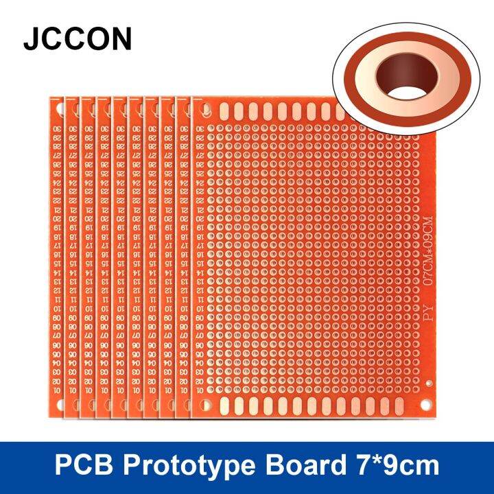 10Pcs PCB Prototype Board 7x9 cm Circuit Protoboard Universal DIY