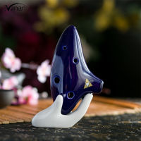 【New product】Classical Ocarina 12-hole Alto C Key Ocarina Musical Instrument With Color Box Hand Rest Cloth Cover