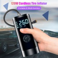 ♦﹍✼ Portable Car Air Compressor 12V 120PSI Electric Cordless Tire Inflator Pump For Motorcycle Bicycle Boat AUTO Tyres Balls