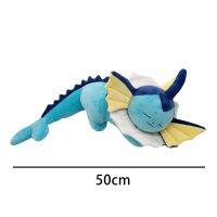 Pokemon Sleeping Vaporeon Plushie Anime Peripherals Cartoon Kawaii Eevee Peluche Stuffed Plush Toys Doll Children Gift Kids