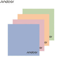 Andoer แว่นตาผ้าสำหรับทำความสะอาดไมโครไฟเบอร์10 × 10ซม. ผ้าพรีเมี่ยมผ้าทำความสะอาดหน้าจอ4ชิ้นสำหรับเลนส์/กล้อง DSLR/กล้องแคมโค้ดเดอร์/โทรศัพท์/แท็บเล็ต/คอมพิวเตอร์