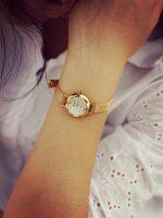 【Hot Sale】 Gold gold watch local tyrant quartz dial trendy womens bracelet fashion