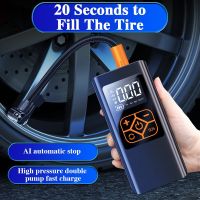 4000mAh Car Air Compressor Electric Wireless Portable Tire Inflator Pump  LED Lamp For Motorcycle Bicycle Boat AUTO Tyre Balls Air Compressors  Inflat