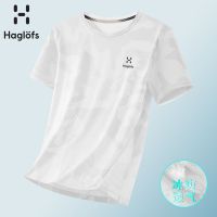 2023High quality new style HAGLOFS Matchstick Sports Short Sleeve Summer Camouflage Thin Section Super Breathable Round Neck Casual Running Ice Silk Short Sleeve T