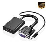 Kabel adaptor konverter Full HD 1080P VGA ke HDMI dengan Output Audio VGA HDMI Adapter untuk PC laptop ke HDTV proyektor