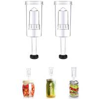 1/2Pc Fermentation Airlocks Plastic Homebrew Airlock with Silicone Grommets for Preserving Brewing Making Sauerkraut Kimchi