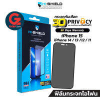 [มีประกัน 90วัน] ฟิล์มกระจก กันมองข้าง สำหรับ iPhone15/iPhone14 ทุกรุ่น Hishield 3D Privacy iPhone13/12/11 series