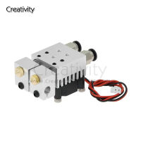 2 In 2 Out Extruder All Metal For 3D Chimera Hotend Kit with Fan Multi-extrusion V6 Dual Extruder 0.4mm1.75mm 3D Printer Part