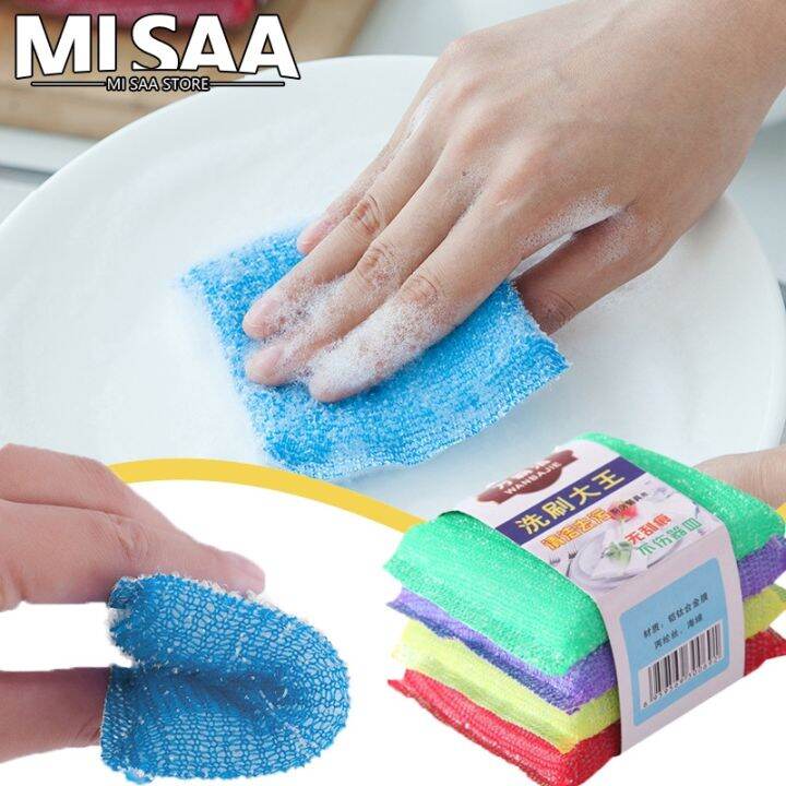 4pcs-pack-kitchen-cleaning-cloth-double-sided-dishwashing-sponge-pan-dishwash-cloths-washing-sponge-brush-kitchen-clean-tools