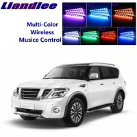 【On Sale】 Liandlee เบาะรถยนต์เรืองแสงภายในพื้นเบาะนั่งเสริมบรรยากาศนีออนสำหรับ Nissanarmada Y62 2003 ~ 2023