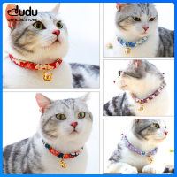 DUDU สัตว์เลี้ยงสไตล์ญี่ปุ่น Handmade ปรับสัตว์เลี้ยง Cat Collar ผ้าฝ้ายนุ่มลูกสุนัข Cat สร้อยคอ Lucky Cat Collar จี้