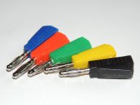┇№☋ 10 Pcs 5 Color Nickel Plated stackable Banana Plug For Test Probes 4mm Binding Post Jack Soldering