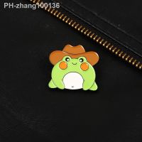 Artistic Design Frog Enamel Pin Lovely Animals Brooch Metal Badges Custom Women Kids Gift Lapel Clothes Bag Hat Jewelry Friends