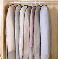 35 1/2/4/10/15PCS Transparent Clothes Garment Suit Cover Bags Wardrobe Clothes Storage Dustproof Hanger Storage Travel Organizer Wardrobe Organisers